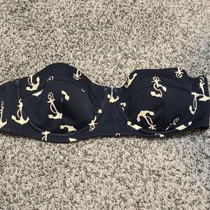 J. CREW Anchor Bikini TOP ONLY 34C BOTTOMS LISTED SEPARATELY